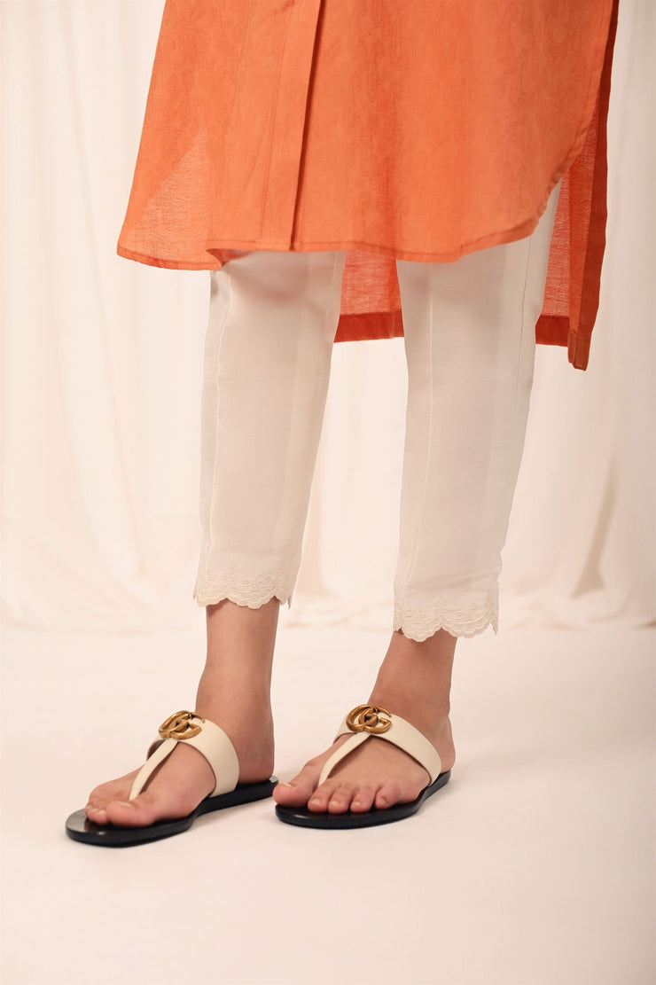Scallop Embroidered Pant